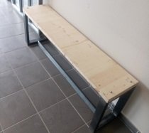 Banc en acier bois