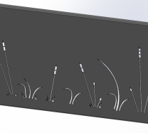 Brise-vue aluminium roseaux RAL 7016